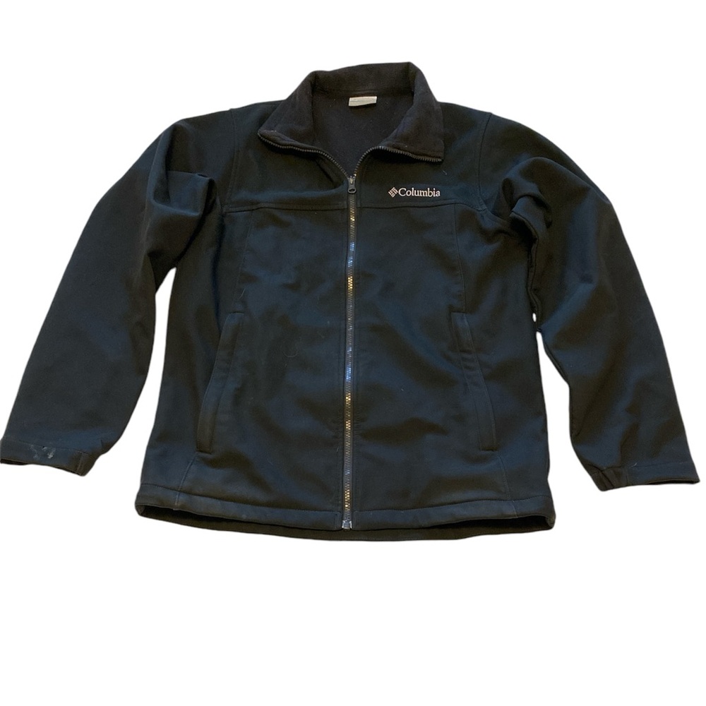 Columbia Soft Shell Fleece Lined Black Jacket | Men’s Small